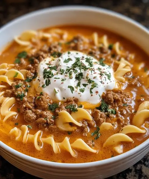 Creamy Taco Soup with Noodles