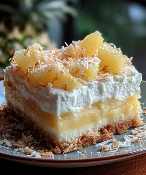 Creamy Pineapple Coconut Dessert