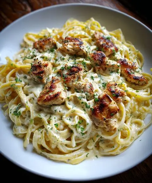 Creamy Chicken Alfredo Pasta