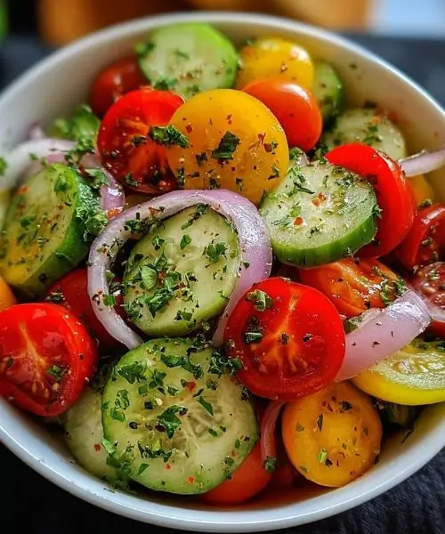 Fresh Cucumber Tomato Salad