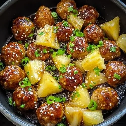 Crockpot Pineapple Teriyaki Meatballs 2