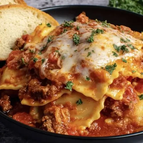 Easy Crockpot Ravioli Lasagna 2