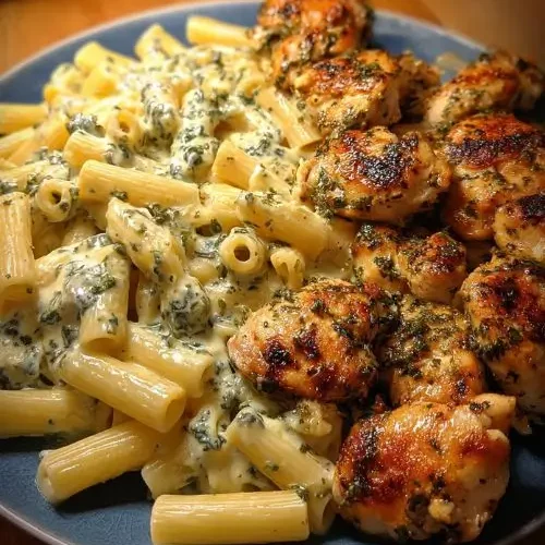Italian Herb Chicken Penne with Alfredo Sauce 2