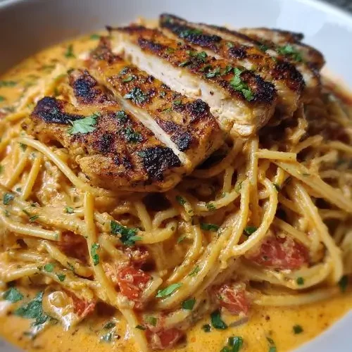 Lemon Garlic Chicken with Tomato Spaghetti 2