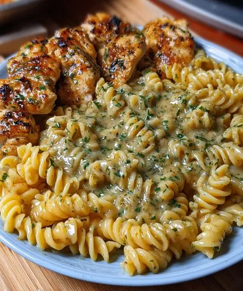 Luxury Chicken Rotini with Velveeta and Parmesan